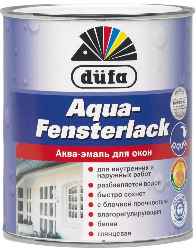 Краска для окон. Dufa Fensterlack эмаль для окон. Dufa Aqua-Parkettlack шелковисто-матовый. Краска Дюфа Aqua Fensterlack 2.5. Лак Dufa Aqua-Parkettlack шелковисто-матовый (0.75 л) акрил-уретановый.